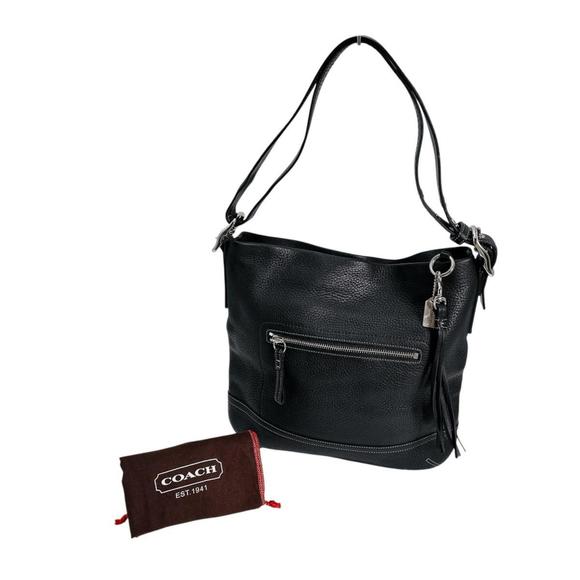 Coach K04S-1428 Shoulder Bag, Tote Tassel, Crossbody, Leather, Black,All Products : American Fashion Style Bags On Sale